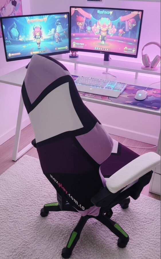 MaxGamer Funda para Silla Gamer Standar Lila