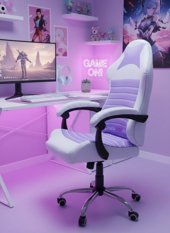 MaxGamer Funda para Silla Gamer Standar Blanco