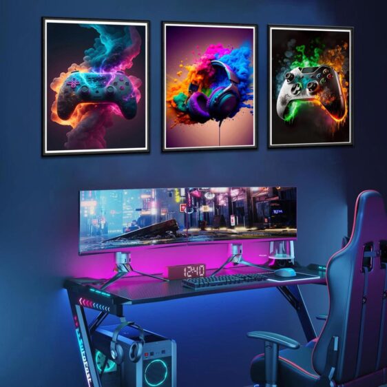 MaxGamer Lienzos Pared Decoración Set x 3