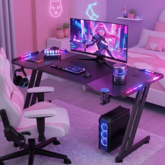 Escritorio Gamer RGB LED control MaxPlayGT RGB Desk