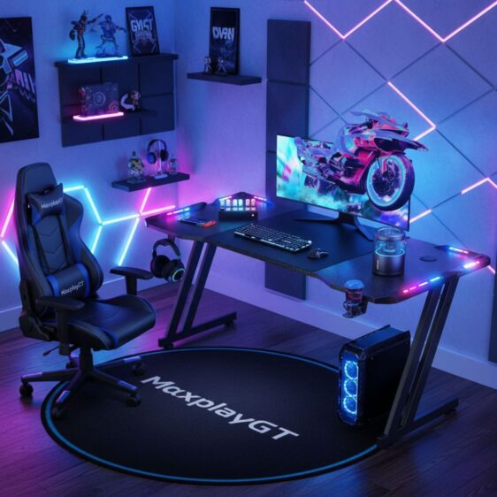Escritorio Gamer RGB LED control MaxPlayGT RGB Desk 2