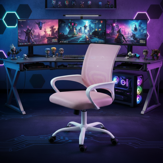 Silla Ejecutiva Oficina Rosa